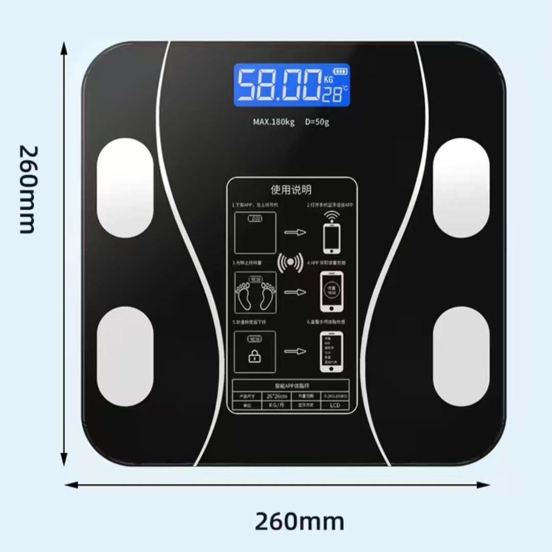 Body Fat Scale Smart - Nuova Bilancia USB per Grasso Corporeo,