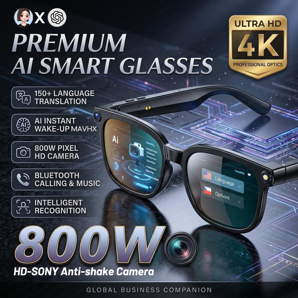 Occhiali Smart 4K 8MP 2026 da  - Smart Glasses Ar recensione e prezzo