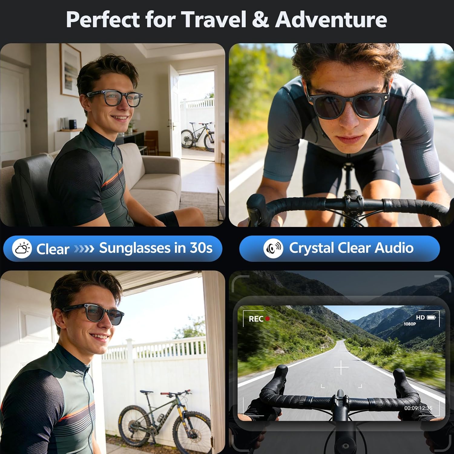 Occhiali Smart 4K 8MP 2026 da  - Smart Glasses Ar recensione e prezzo